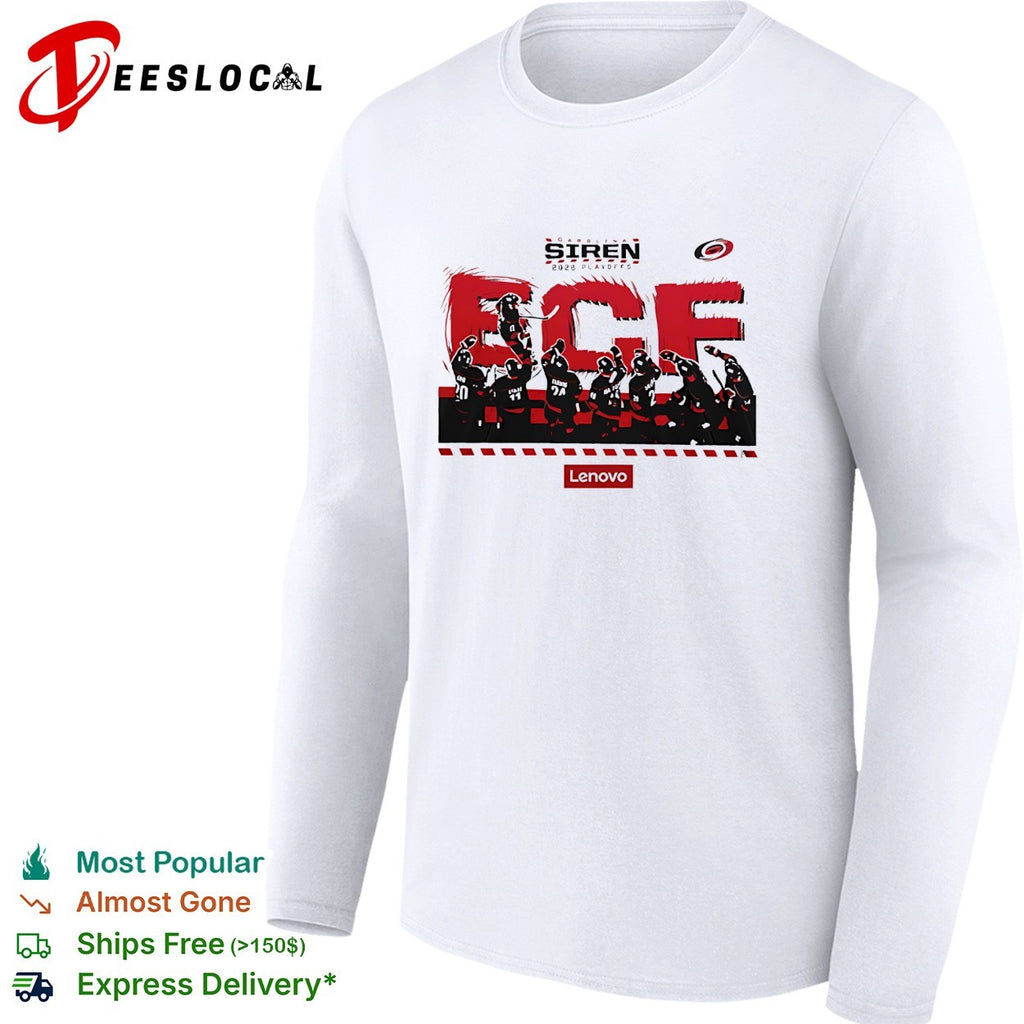 Siren 2026 playoffs ECF Carolina Hurricanes hockey team illustration shirt