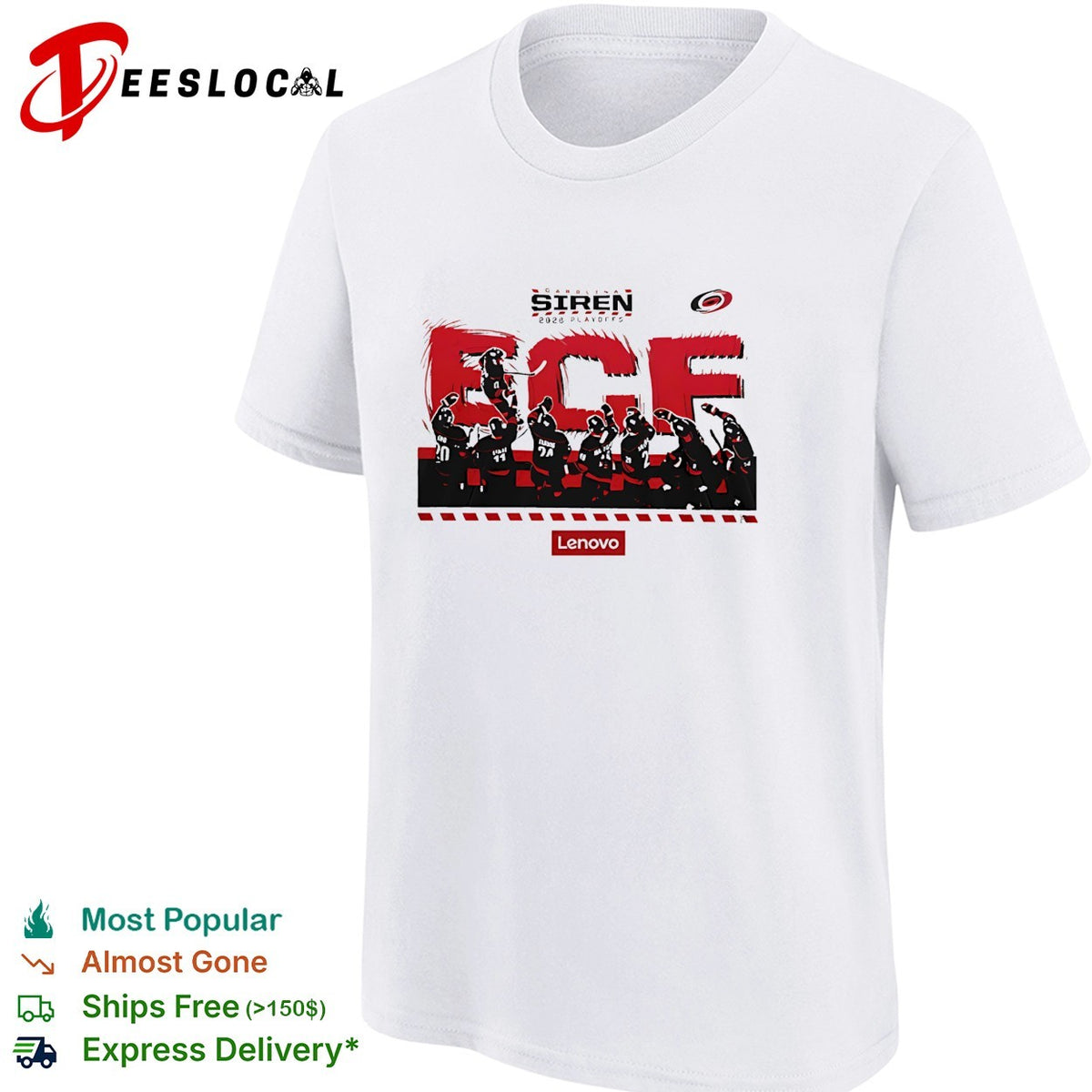 Siren 2026 playoffs ECF Carolina Hurricanes hockey team illustration shirt