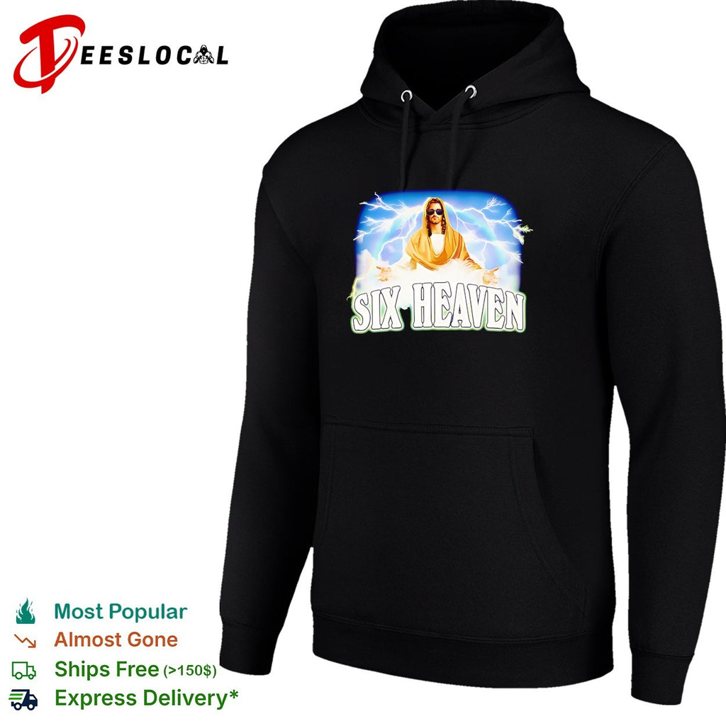 Six Heaven Jesus Christ raibow cloud graphic shirt