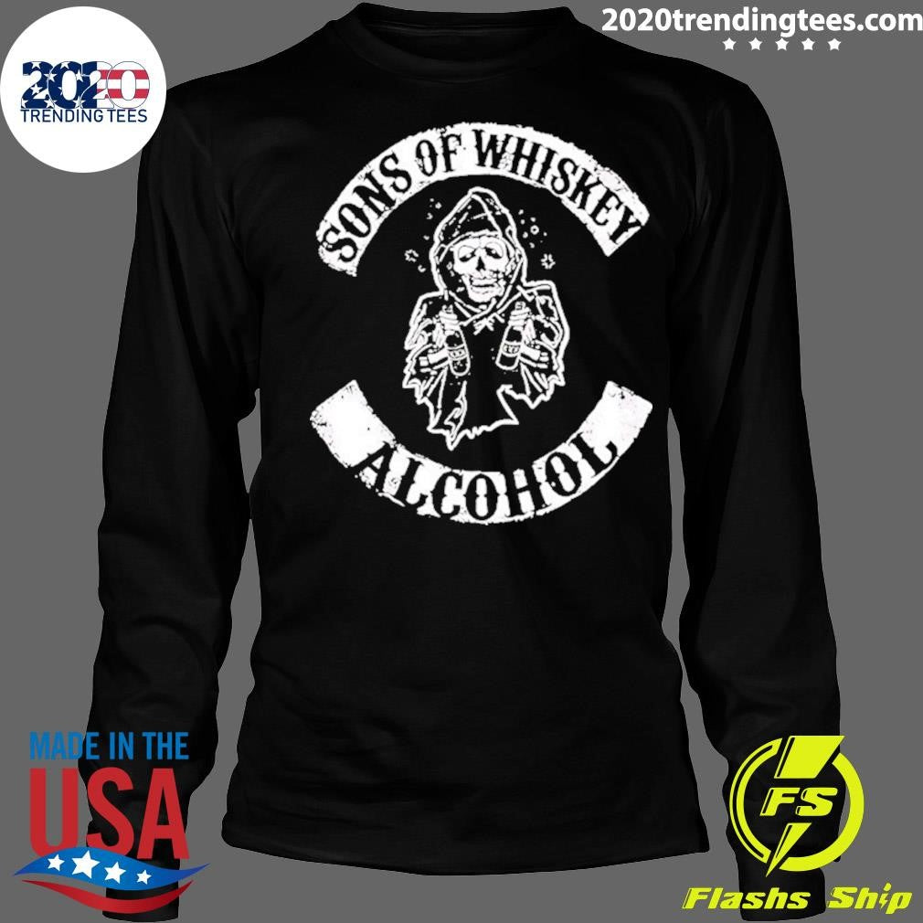 Skeleton Sons Of Whiskey Alcohol Shirt