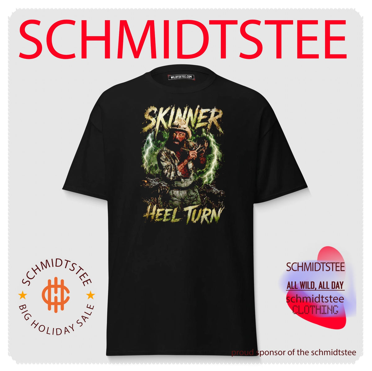 Skinner Heel Turn Pro Wrestling graphic shirt