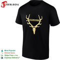 Skogarandinn Deer Antler Skull Mythology Folklore Minimalist Forest Spirit shirt