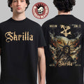 Skrilla Warsaw New York 2026 Venue Poster On June 13 2026 Skeleton Statue of Liberty Art Two Sided T-Shirt