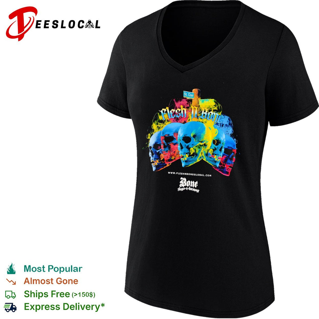 Skull Flesh N Bone St Clair E 99 St Bone Thugs N Harmony shirt