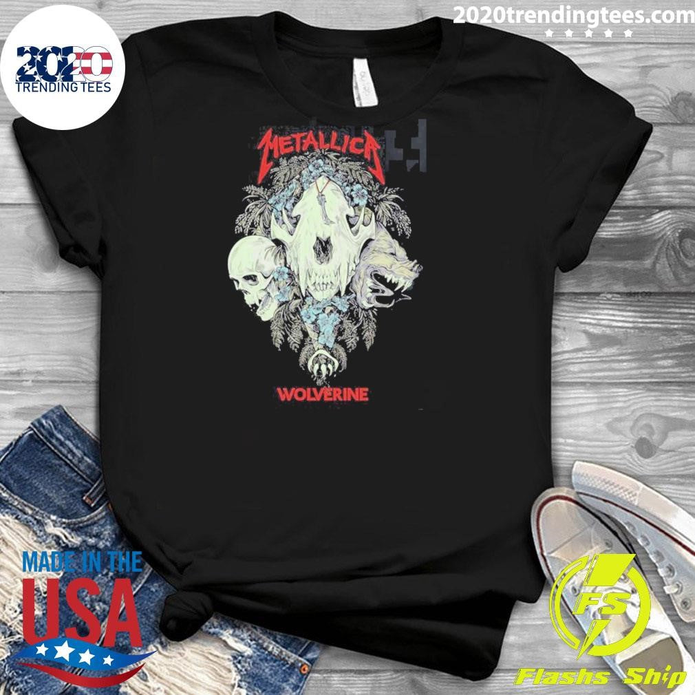 Skull Metallica X Wolverine Boots Exclusive Merch Wolverine Skull Adorned Shirt