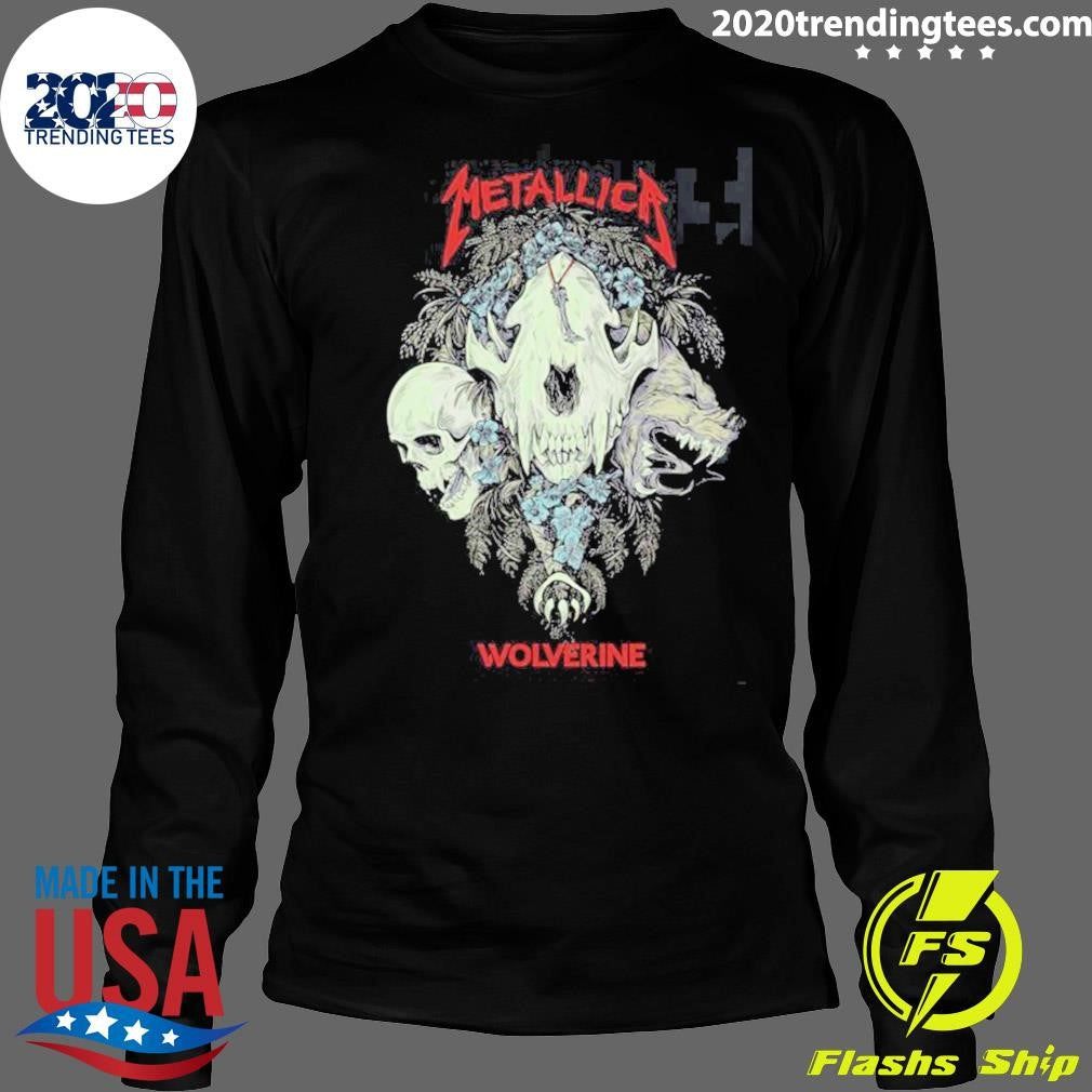 Skull Metallica X Wolverine Boots Exclusive Merch Wolverine Skull Adorned Shirt