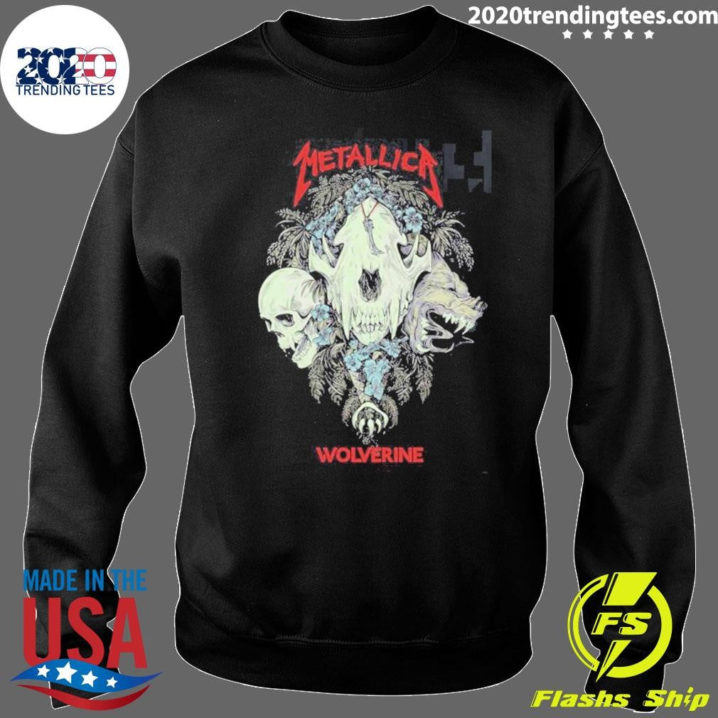 Skull Metallica X Wolverine Boots Exclusive Merch Wolverine Skull Adorned Shirt