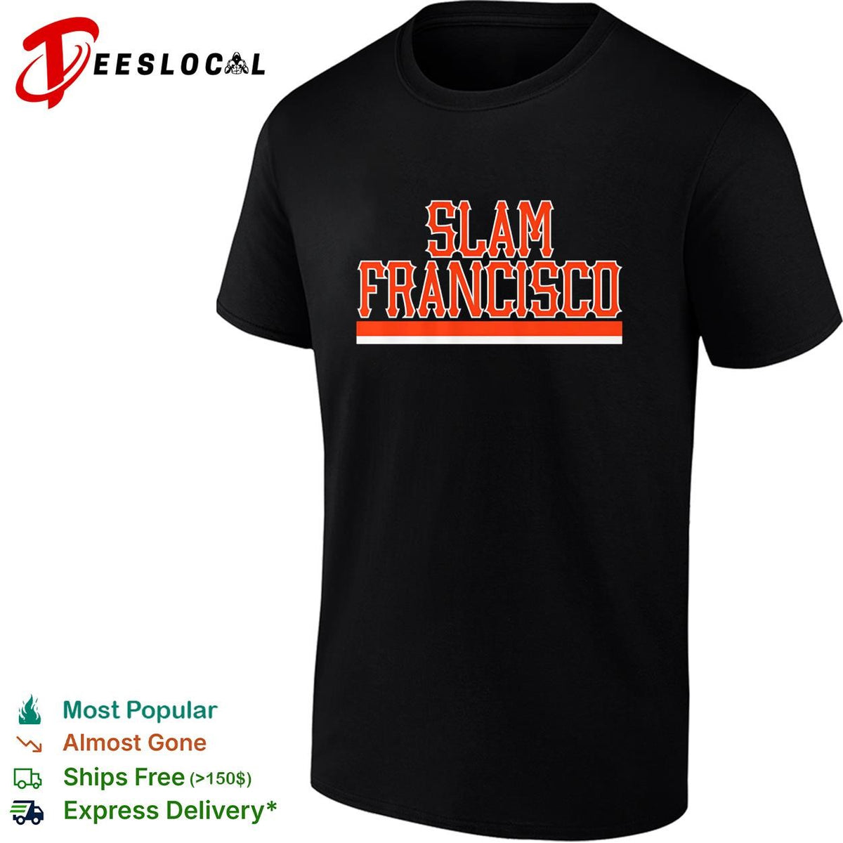 Slam Francisco San Francisco Giants baseball bold dark shirt