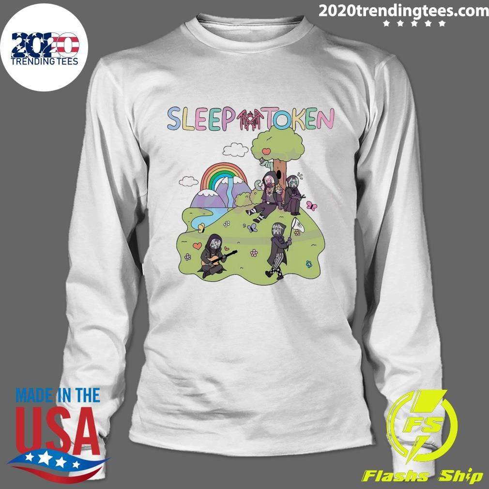 Sleep Token Band Themed Fun Cartoon Shirt