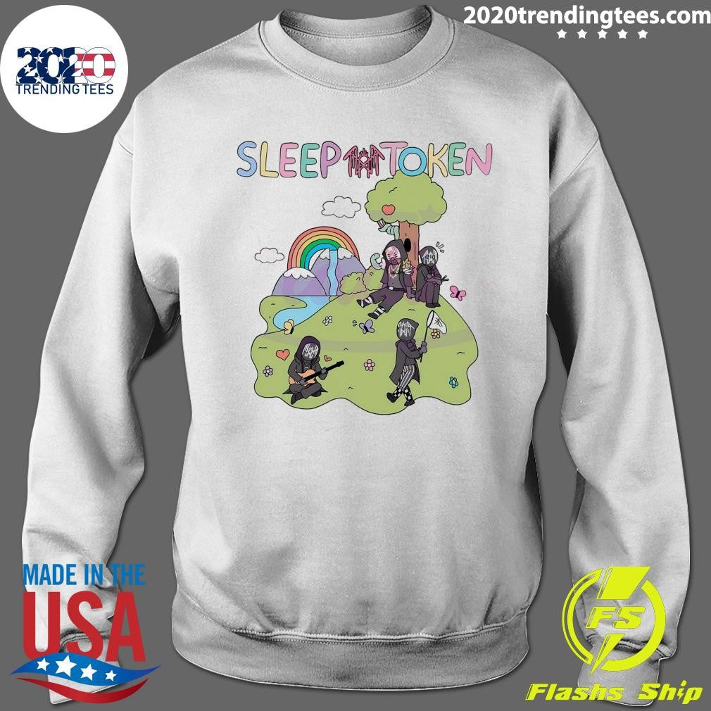 Sleep Token Band Themed Fun Cartoon Shirt