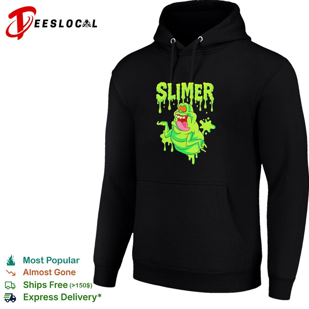 Slimer Ghostbusters Character Logo Slime Dripping Green Ectoplasm Graphic shirt