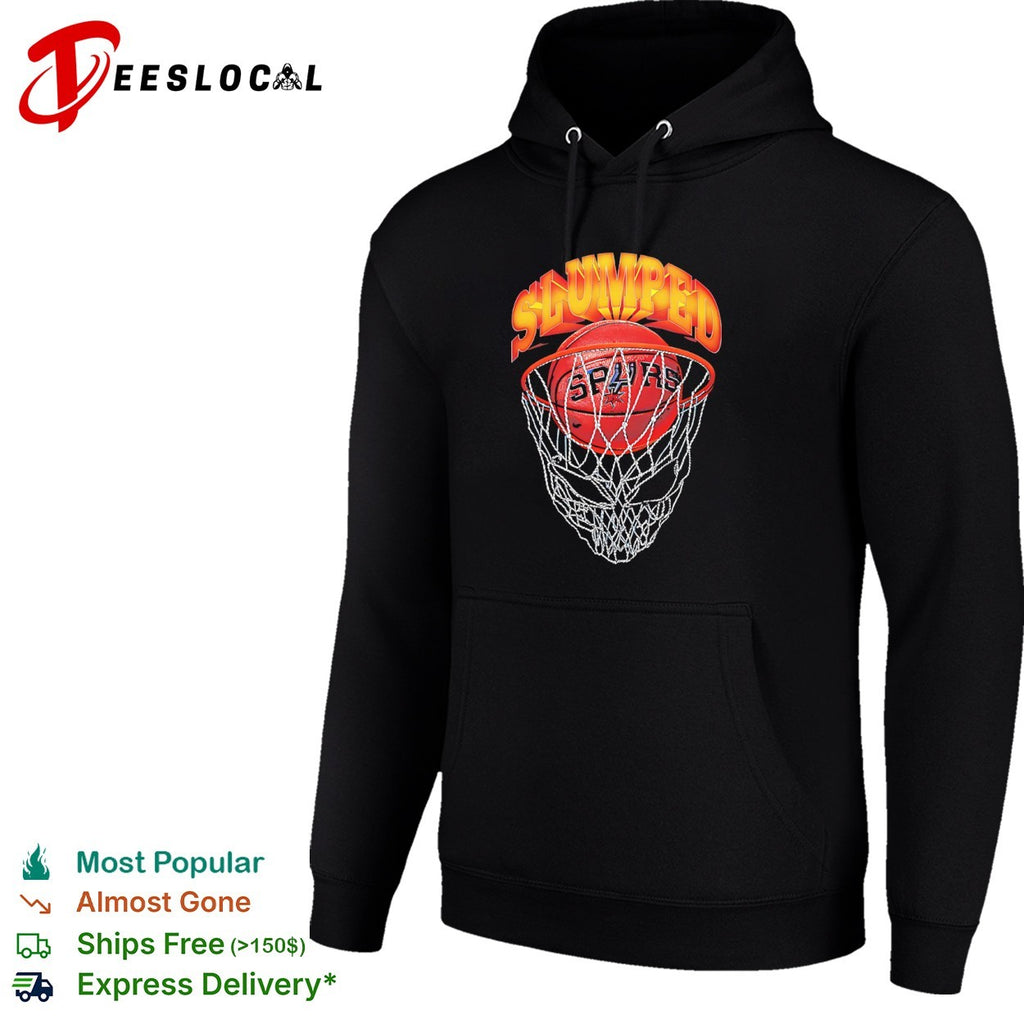Slumped San Antonio Spurs Basketball Net Graphic Shirt