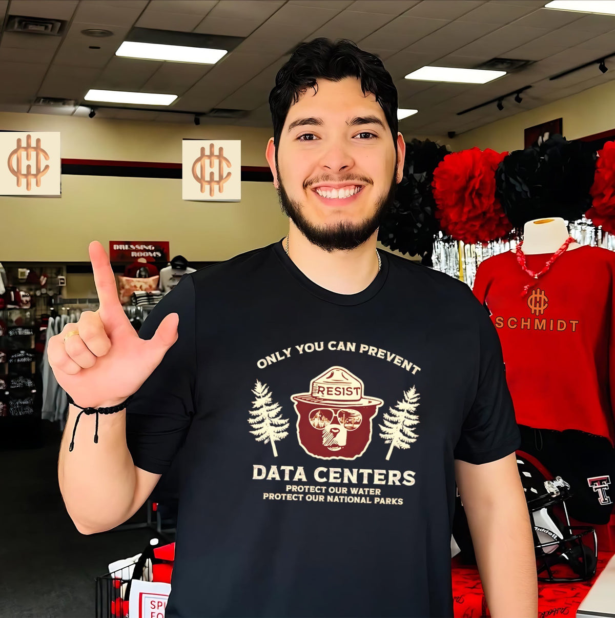 Smokey Bear only you can prevent data centers protect our water vintage shirt