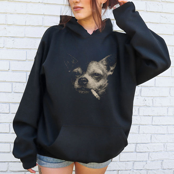 Smoking Chihuahua T Shirt