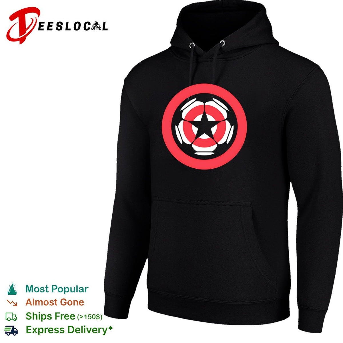 Soccer Ball Star Emblem Minimalist shirt