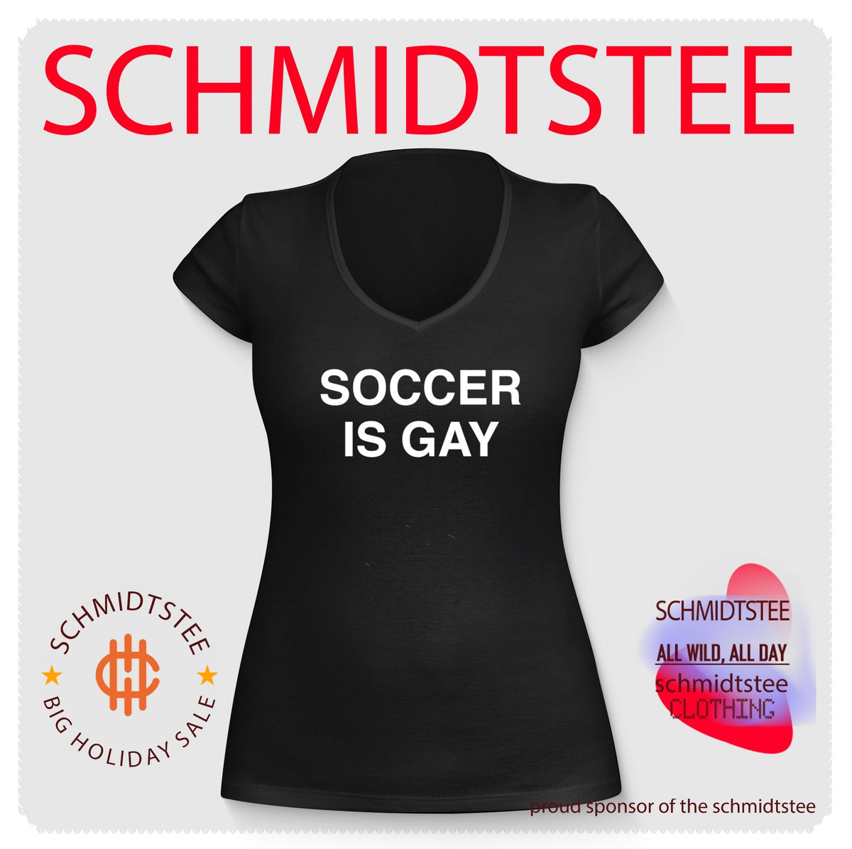 Soccer Is Gay text shirt