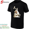 Soccer champion World Cup trophy marble centaur classical sculpture art dark shirt