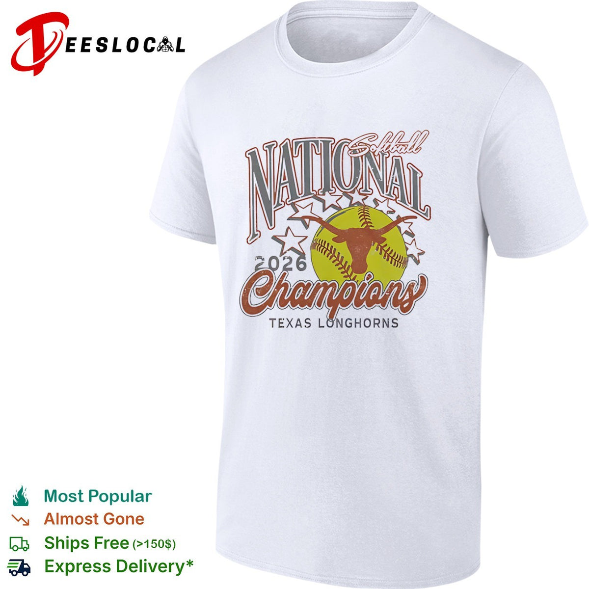 Softball National 2026 Champions Texas Longhorns shirt
