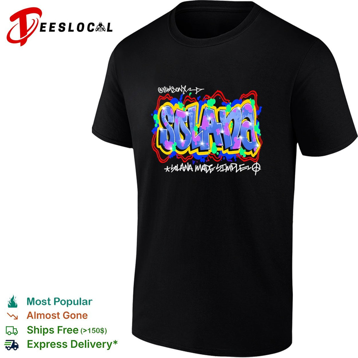 Solana Solana Made Simple graffiti shirt