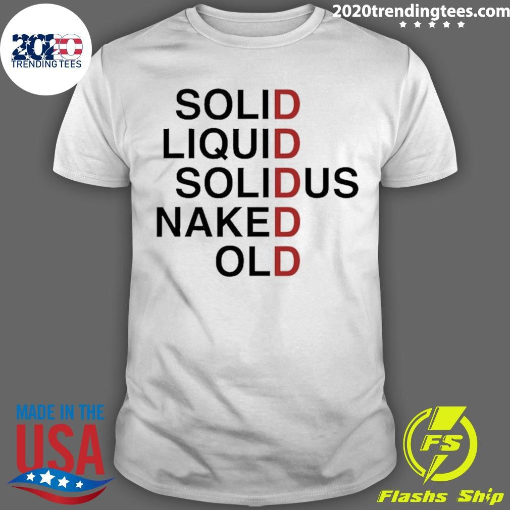 Metal Gear Solid Liquid Solidus Naked Old 2026 Tee Shirt