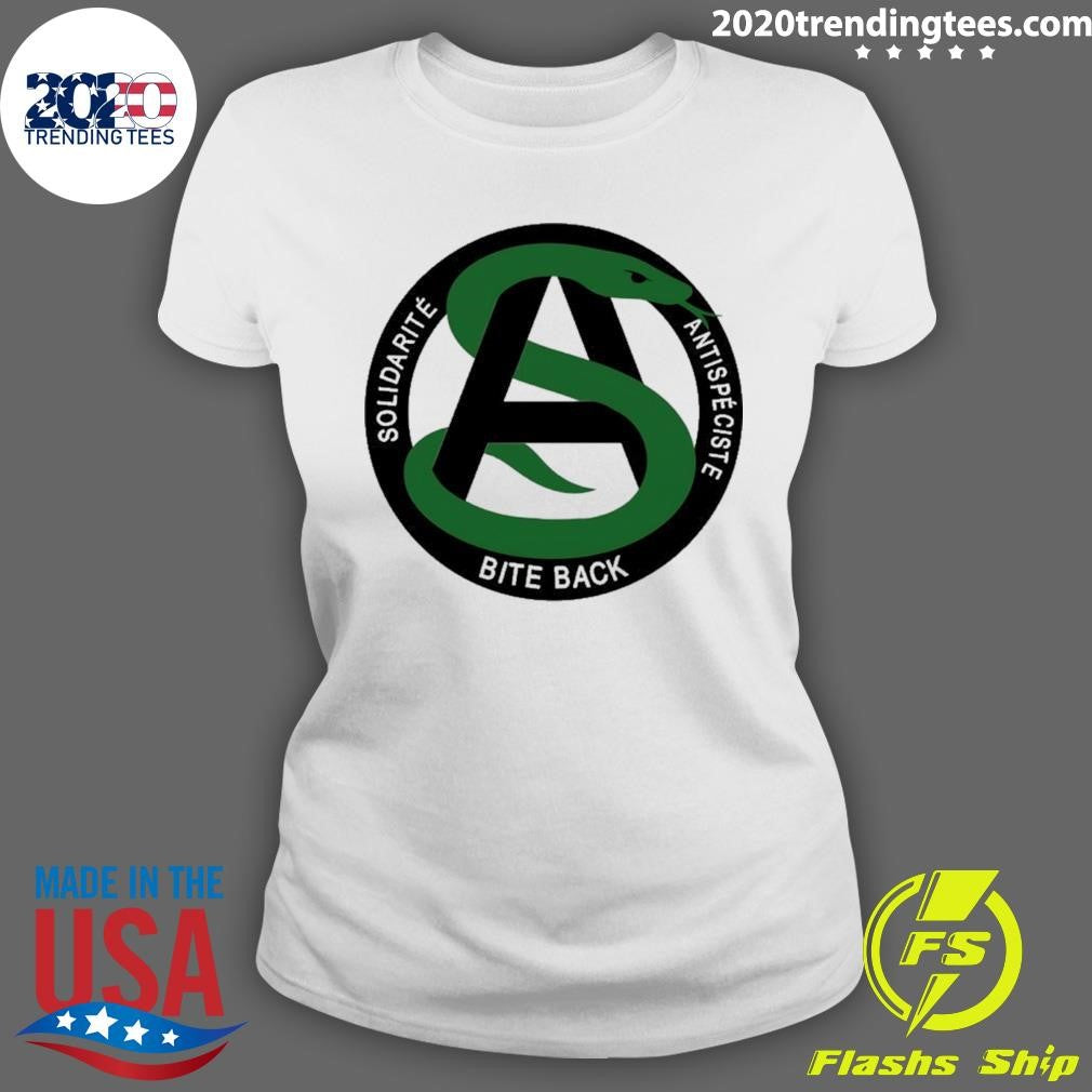 Solidarité Antispéciste Bite Back Logo Shirt