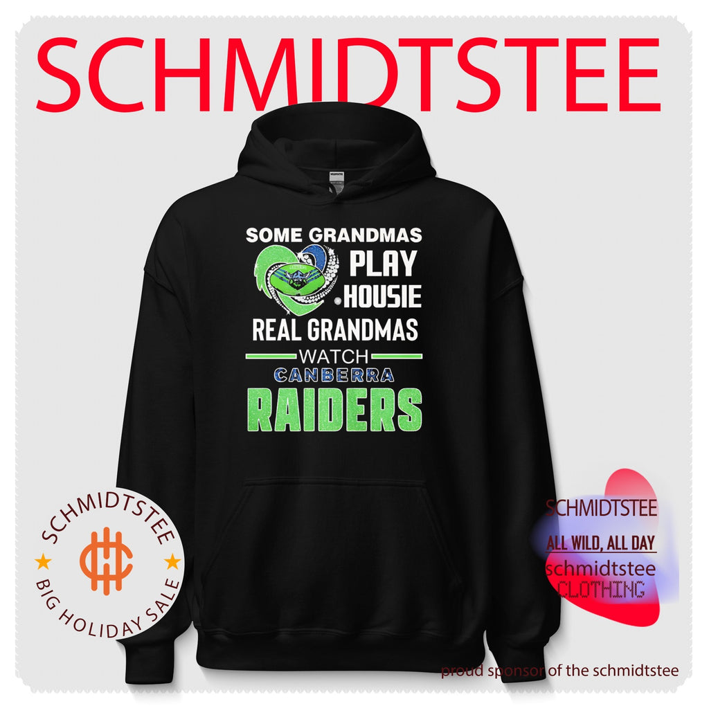 Some grandmas play housie real grandmas watch Canberra Raiders shirt