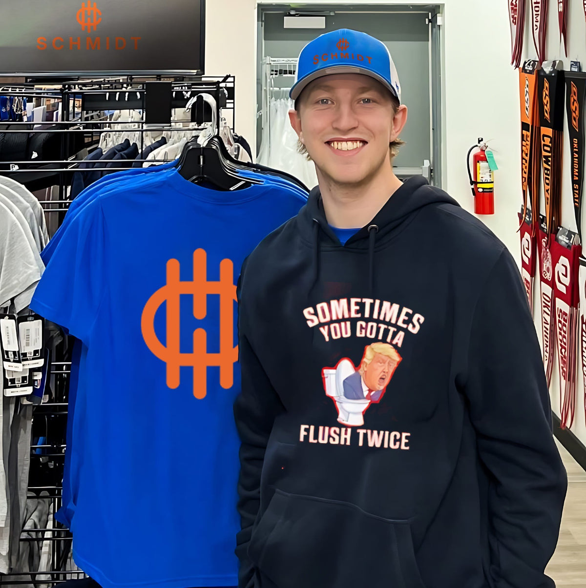 Sometimes you gotta flush twice Donald Trump shirt