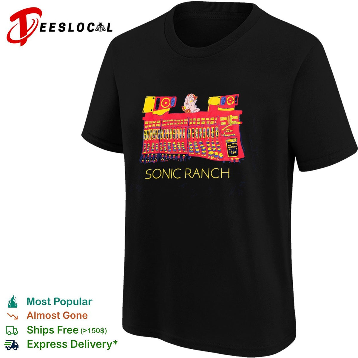 Sonjc Ranch Ganesha Audio Mixing Board Recording Studio Music Enthusiast shirt