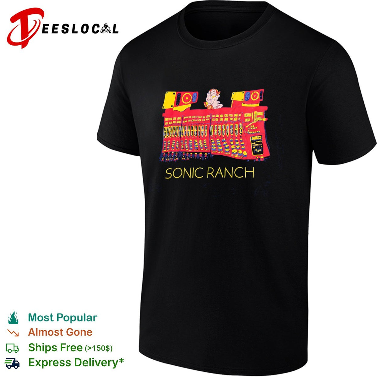Sonjc Ranch Ganesha Audio Mixing Board Recording Studio Music Enthusiast shirt