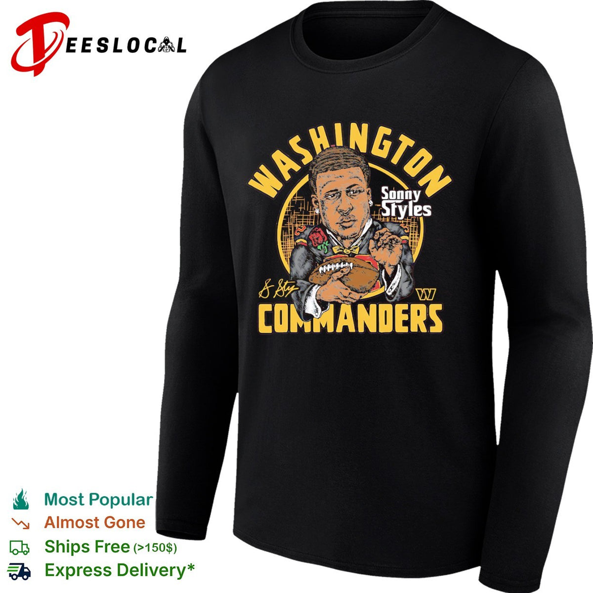 Sonny Styles Washington Commanders parody football shirt