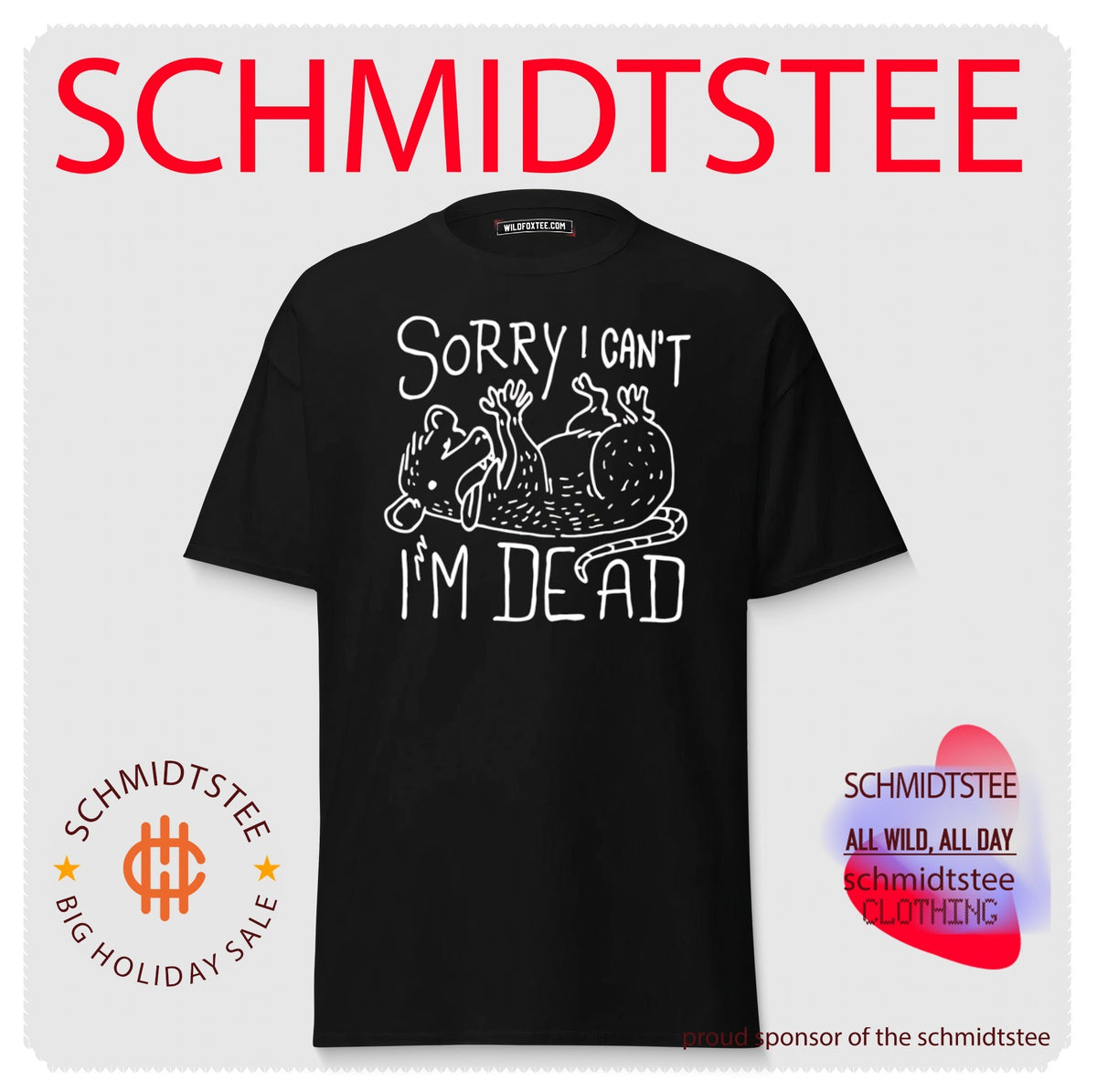 Sorry I can’t I’m dead cartoon mouse graphic shirt
