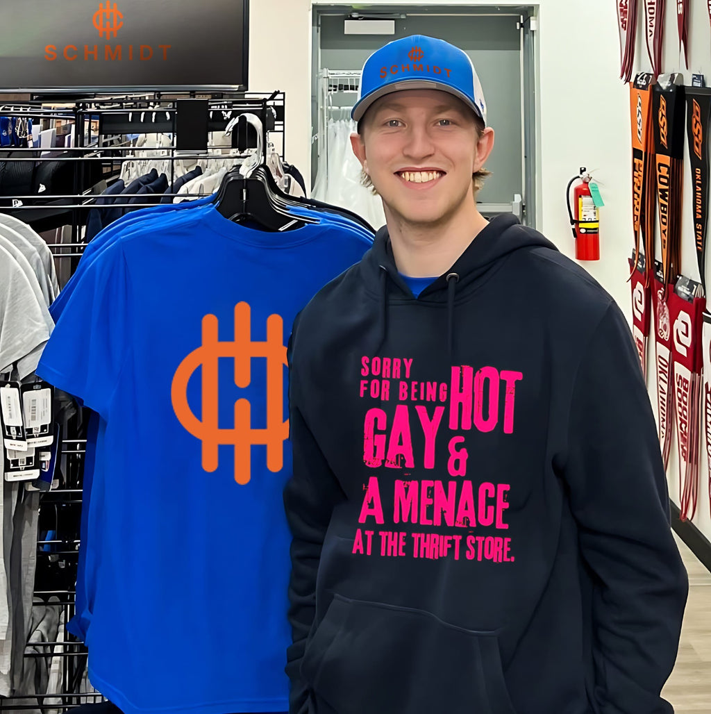 Sorry for being hot gay and a menace at the thrift shirt