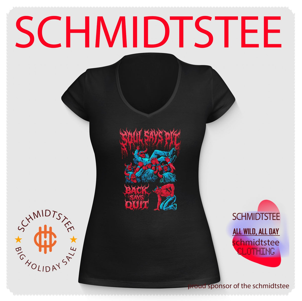 Soul Says Pit Back Says Quit Demon Crowd Surfing shirt