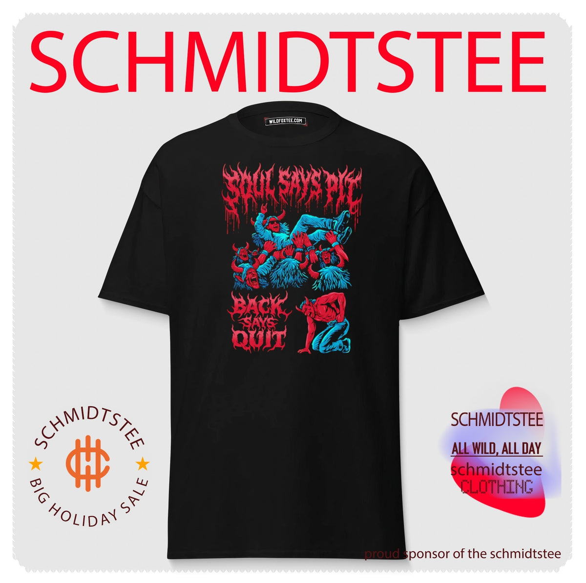 Soul Says Pit Back Says Quit Demon Crowd Surfing shirt