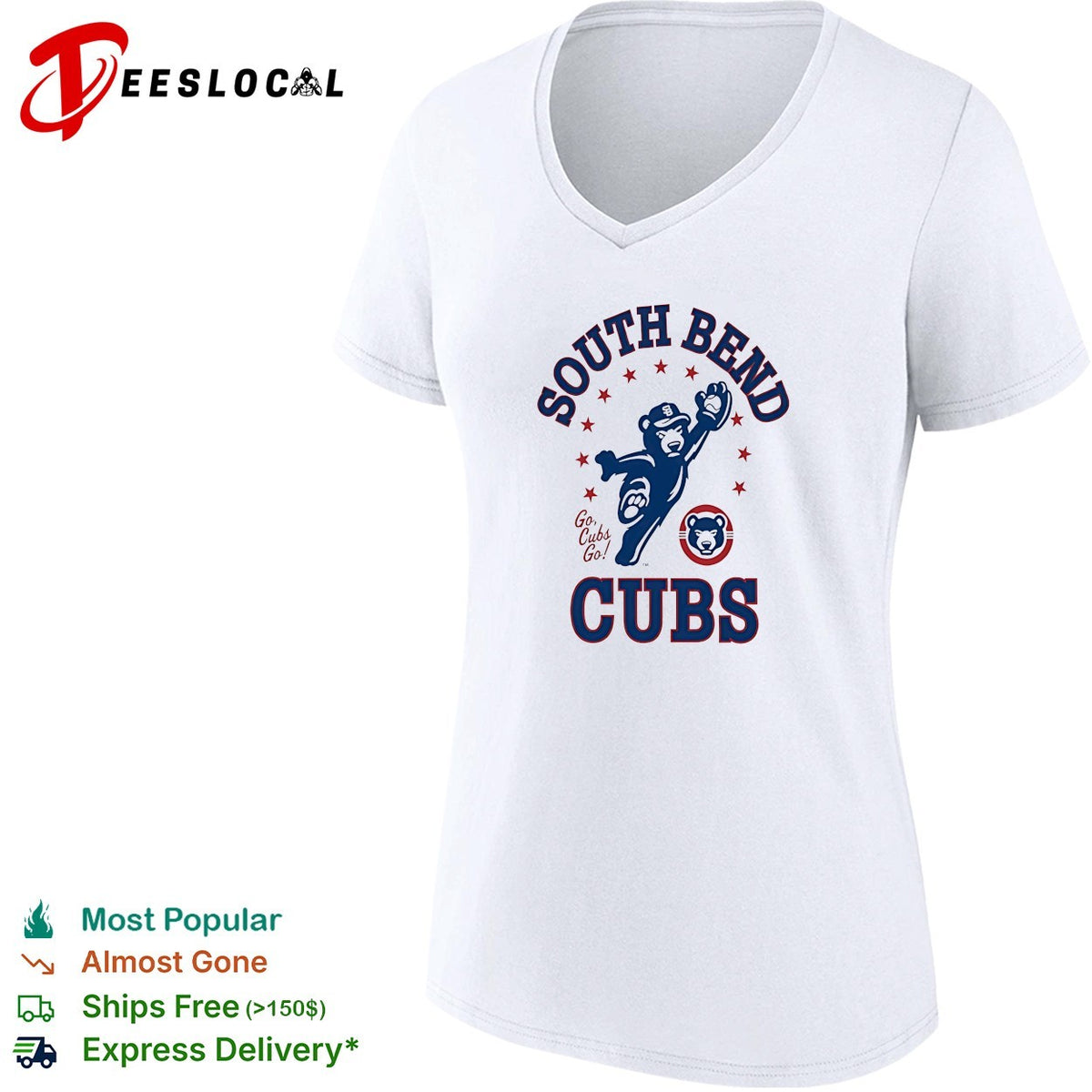 South Bend Cubs Go Chicago Cubs logo shirt