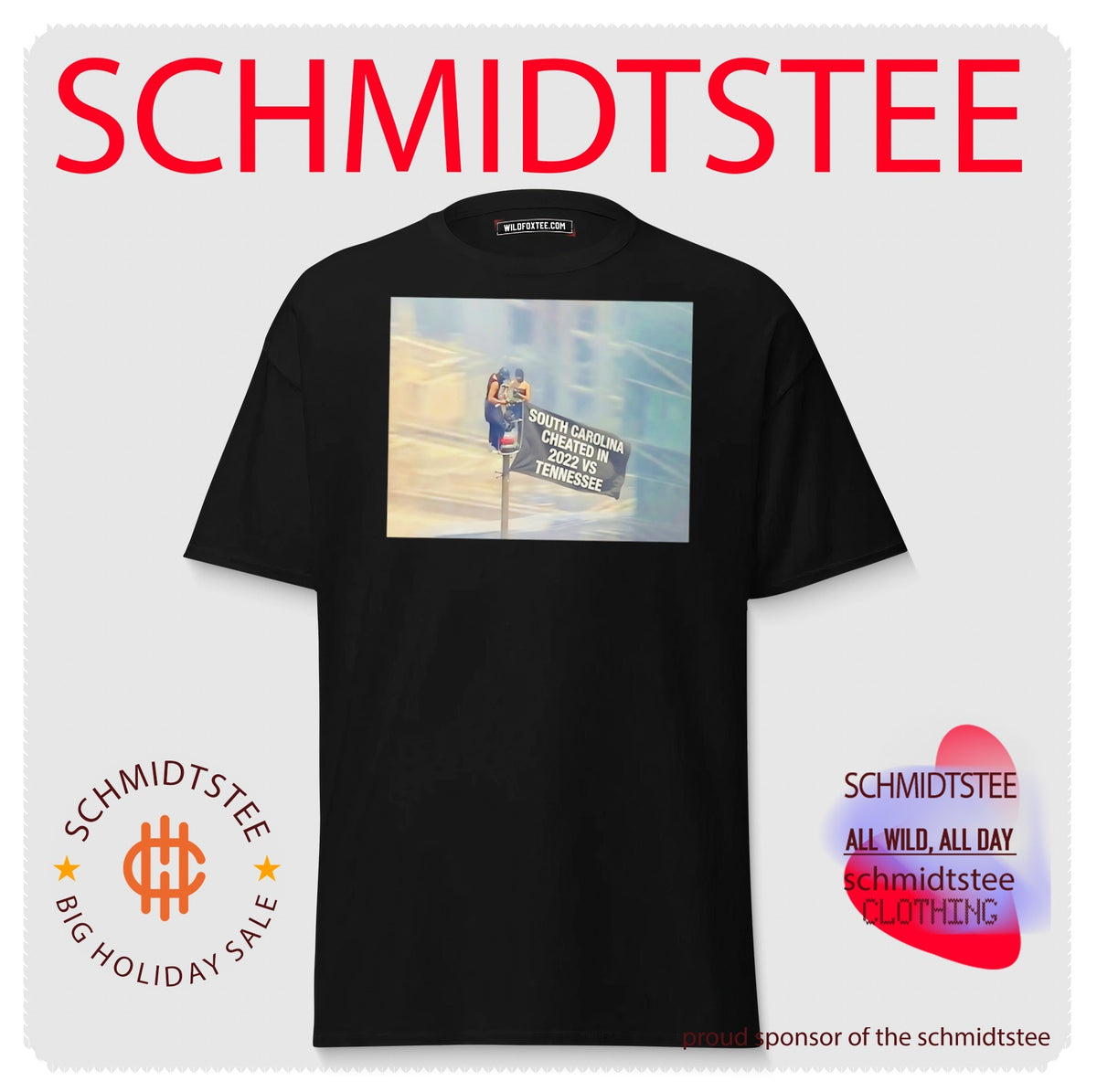 Empire State Building South Carolina Cheated in 2022 vs Tennessee Flag shirt