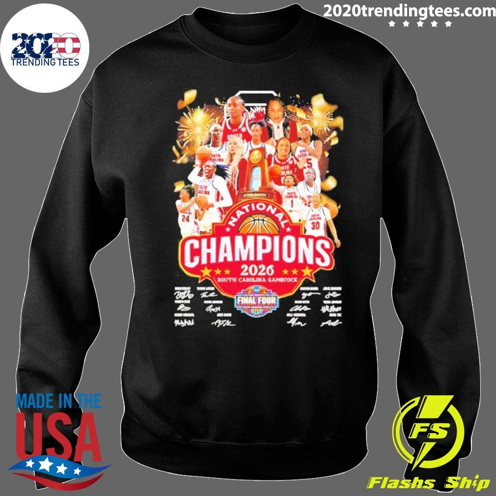 South Carolina Gamecocks 2026 National Champions Signatures Shirt