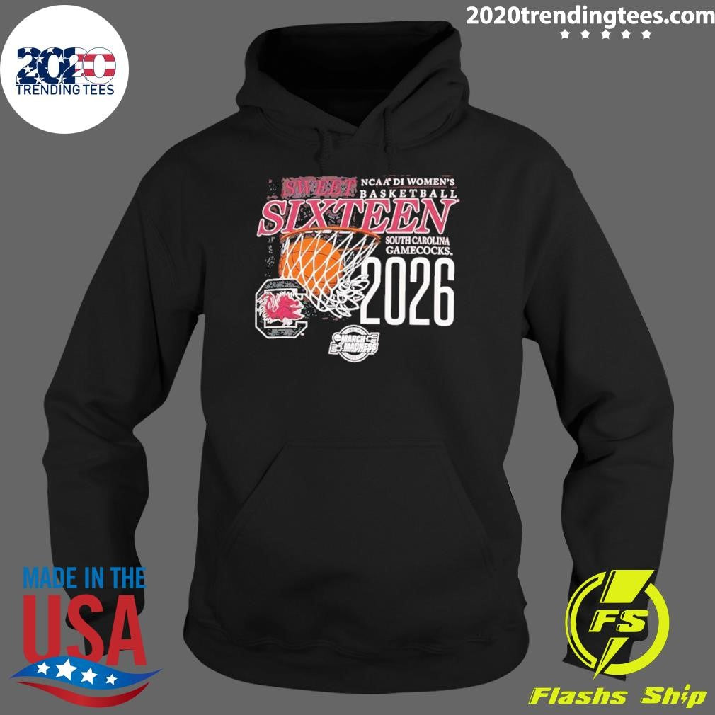 South Carolina Gamecocks NCAA D1 Women’s Basketball Sweet Sixteen 2026 March Madness Shirt