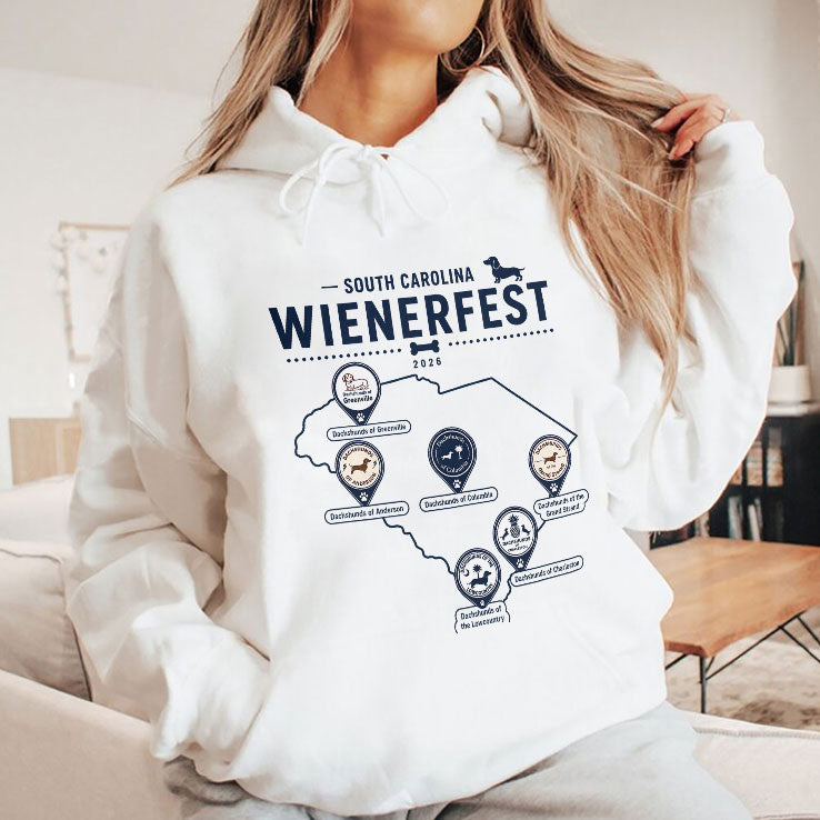 South Carolina Wienerfest 2026 Dachshund Festival Wiener Dog Lover South Carolina Dog Event Gift T Shirt