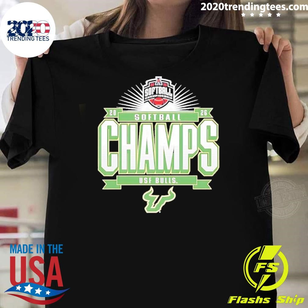 South Florida Bulls 2026 American Conference Softball Tournament Champions Shirt