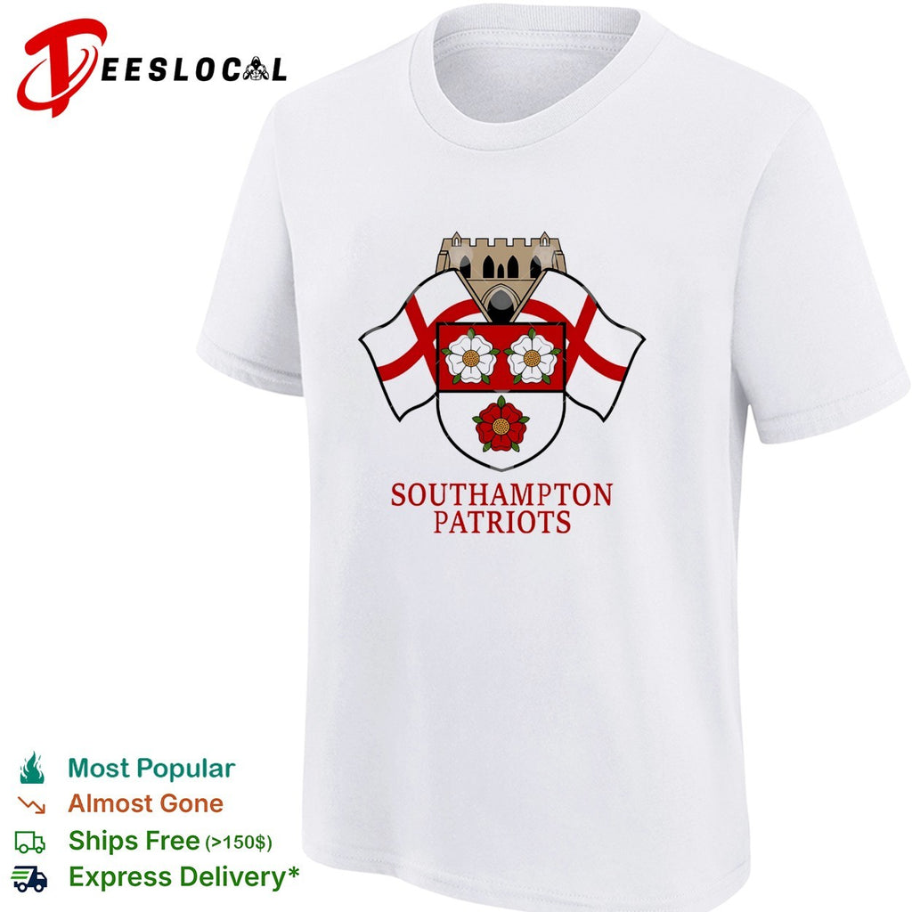 Southampton Patriots floral logo shirt