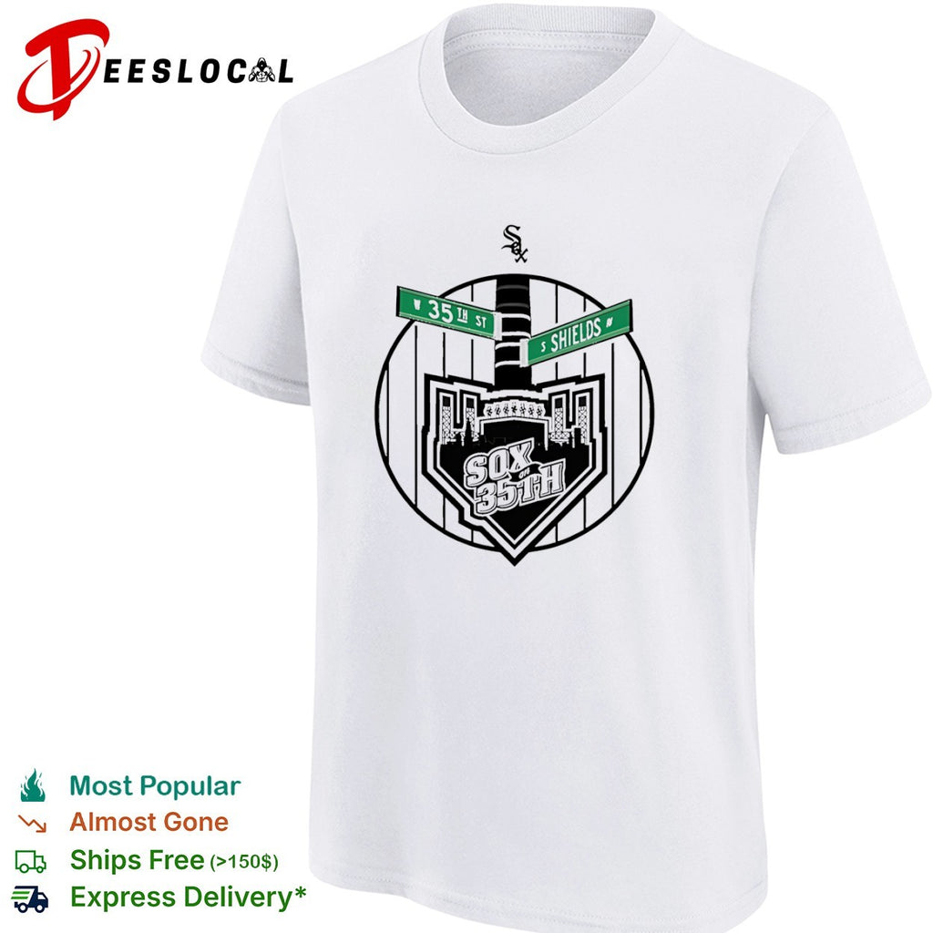 Sox on 35th W 35th St S Shields Av Chicago White Sox MLB Baseball Team Logo Shirt