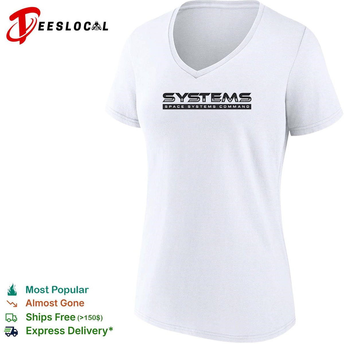 Space Systems Command military logo patriotic graphic shirt