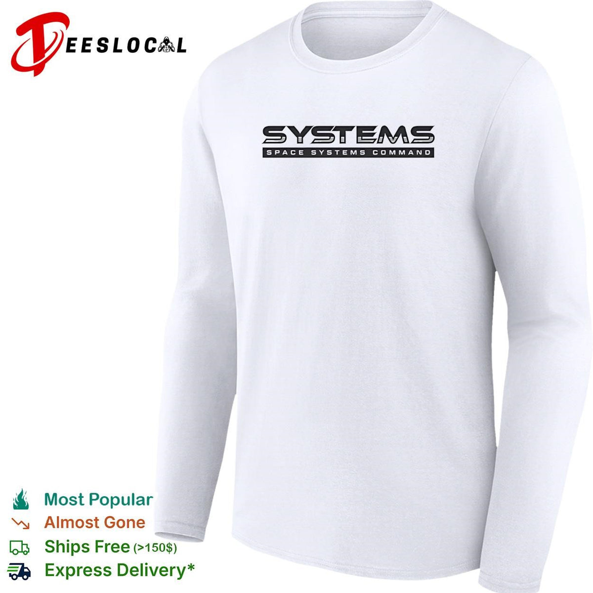 Space Systems Command military logo patriotic graphic shirt