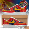 Spain National Team World Cup 2026 Custom Air Force 1 Shoes