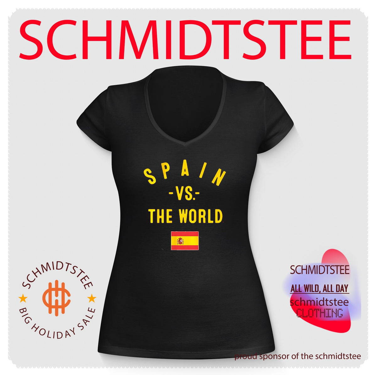 Spain vs The World 2026 flag shirt