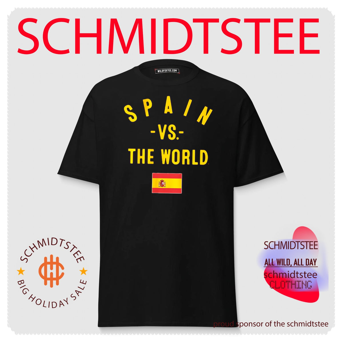 Spain vs The World 2026 flag shirt