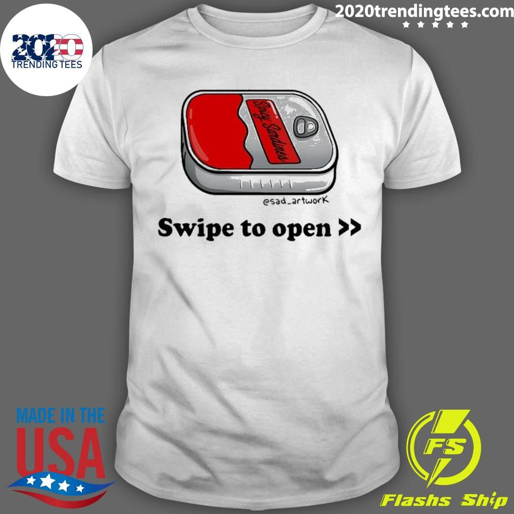Spicy Sardines Swipe To Open Shirt