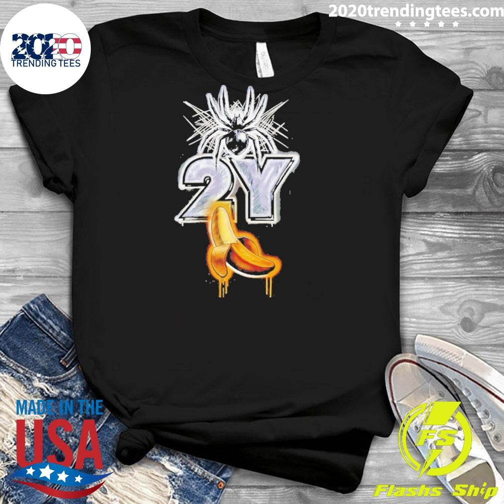 Spider Killed Bananaman 2y Banana Graphic Shirt