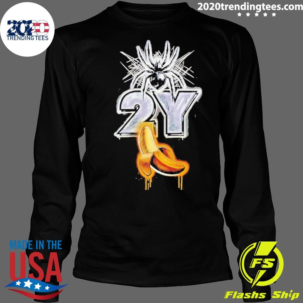 Spider Killed Bananaman 2y Banana Graphic Shirt